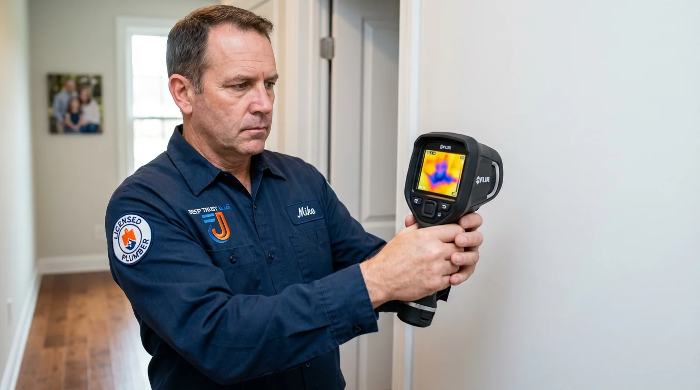 Thermal imaging leak detection by Johns Plumbing LLC in Omaha